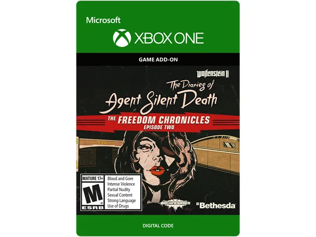 Bethesda Softworks Bethesda Softworks 7D4-00266 Wolfenstein II: The Diaries of Agent Silent Death DLC downloadable game Xbox One — product photo