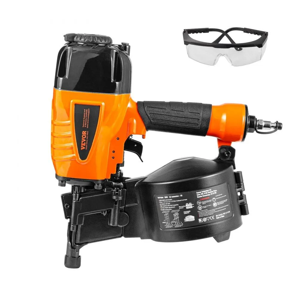 VEVOR VEVOR CN65 15° Pneumatic Coil Nailer 1-1/4–2-1/2" 70–120 PSI — product photo