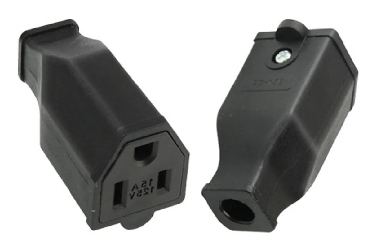 TeKit TeKit SS159 NEMA 5-15R Rewireable Adapter 2-Pack — product photo