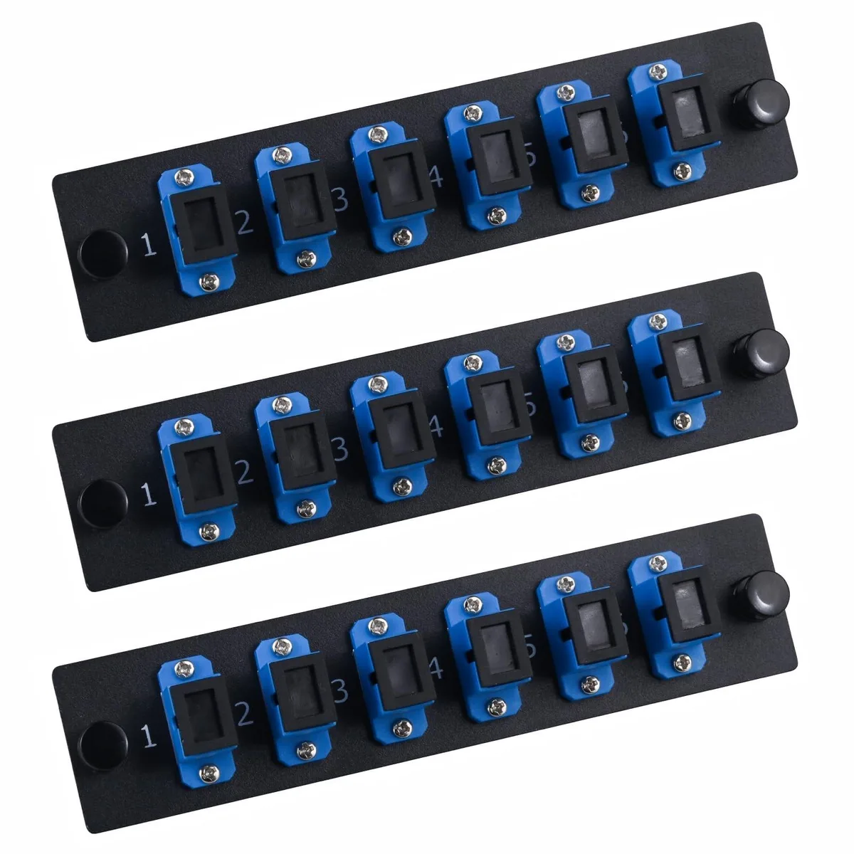 BESIGN BESIGN 2 in 1 Accessory Simplex SC/UPC Fiber Patch Panel 6 Ports 3-Pack — product photo