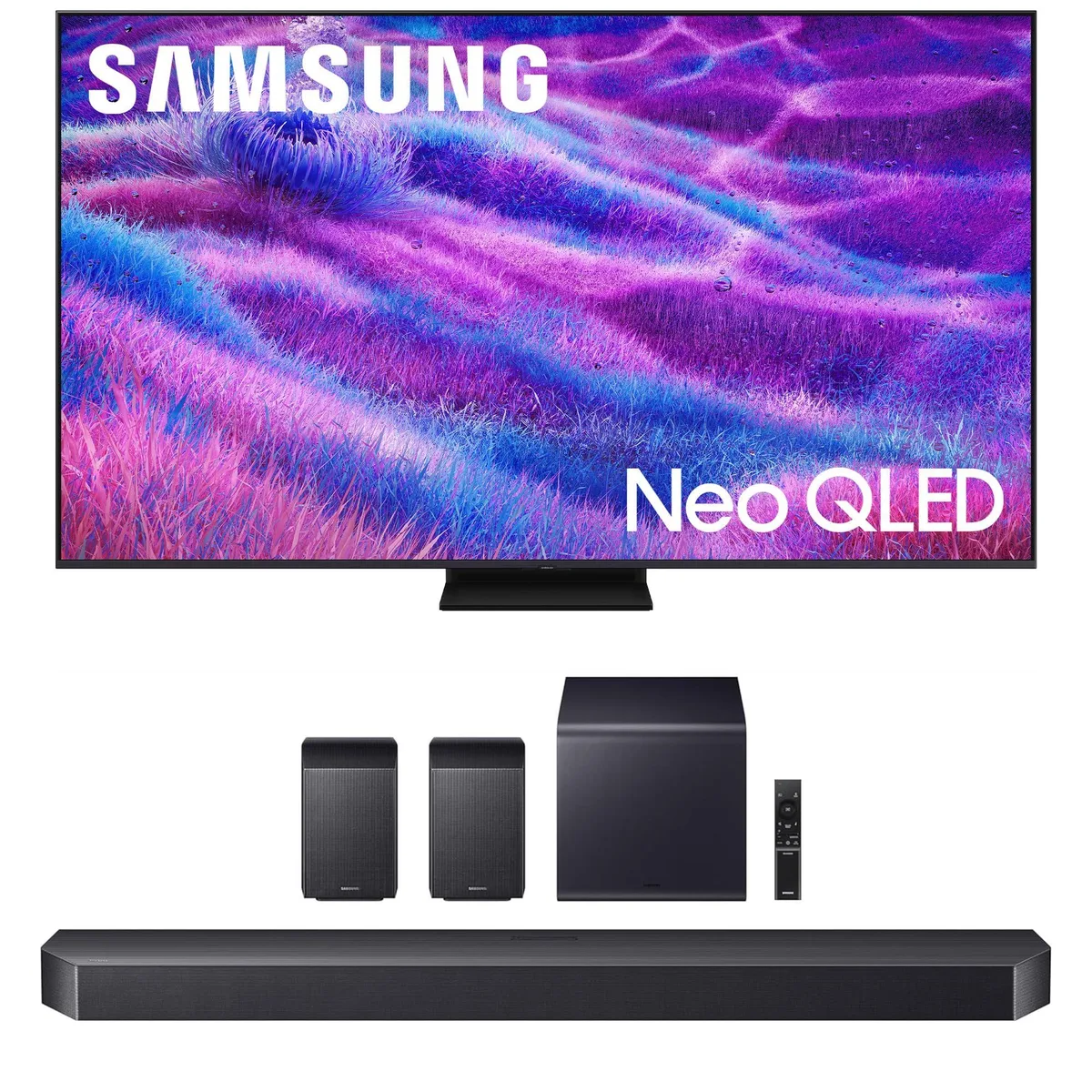 SAMSUNG SAMSUNG QN55QN80FAFXZA 55" Neo QLED 4K 120Hz TV + HW-Q990F 11.1.4 Soundbar — product photo