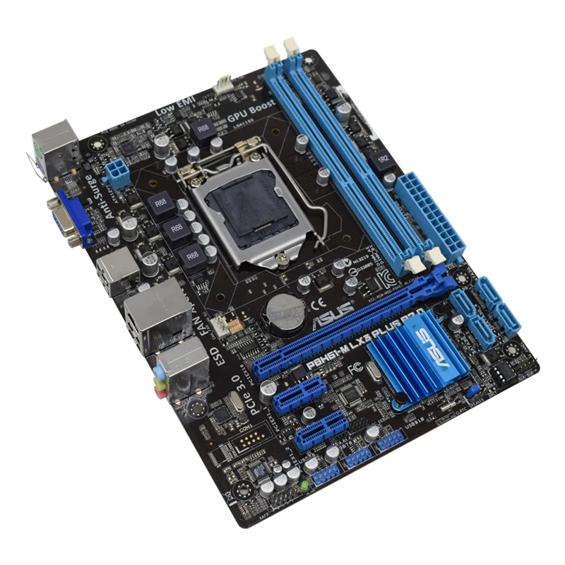 ASUS ASUS P8H61-M LX3 PLUS R2.0 LGA 1155 H61 DDR3 Micro ATX Intel motherboard — product photo