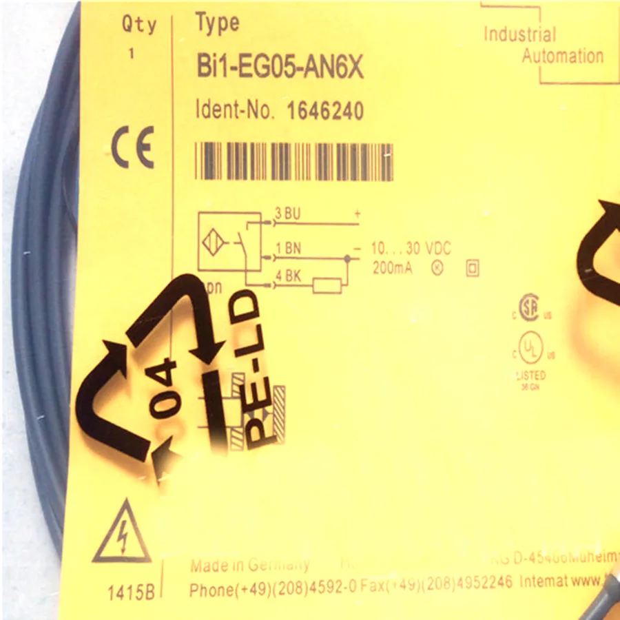 Turck Turck Bi1-EG05-AN6X 4609840 inductive sensor NPN M5×0.5 electrician tool — product photo