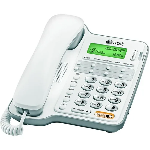 AT&amp;T AT&amp;T 2909 Corded Phone White 65 Caller ID 14 Memory — product photo