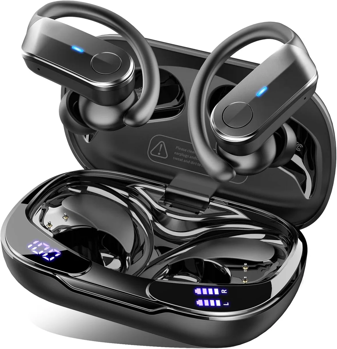 YINGHUA YINGHUA Wireless Earbuds Bluetooth 5.4 IPX8 70H 14.2mm 4 ENC Mics Earhooks — product photo