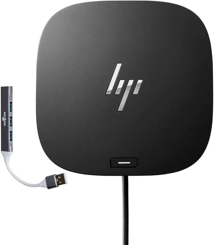 HP HP USB-C Dock G5 5YH27AV#ABA with 100W Power Delivery &amp; Dockztorm Hub — product photo