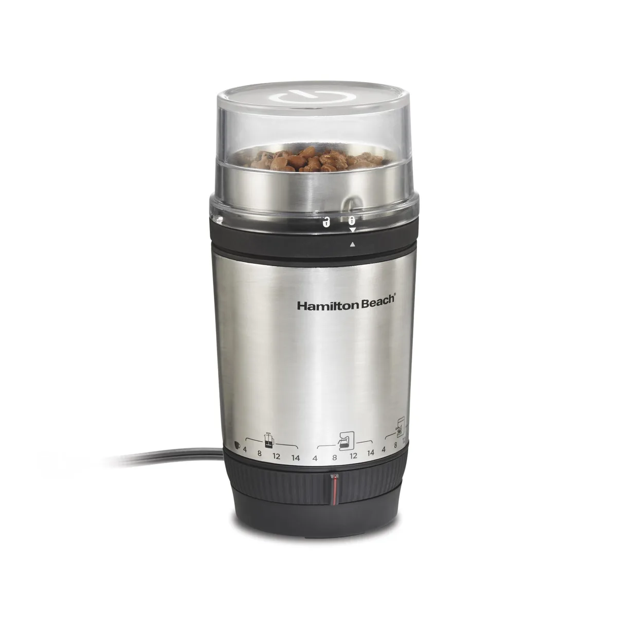  Hamilton Beach 80406 Custom Grind Coffee Grinder 14 cups 150 watts — product photo