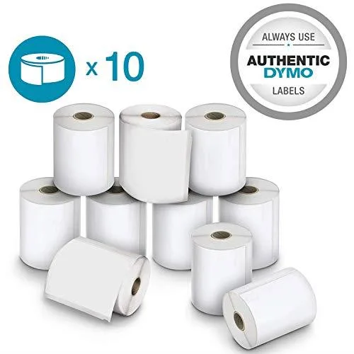 DYMO DYMO 2011999 4.00" x 6.00" White Label Roll 10 Pack 2200 Labels — product photo