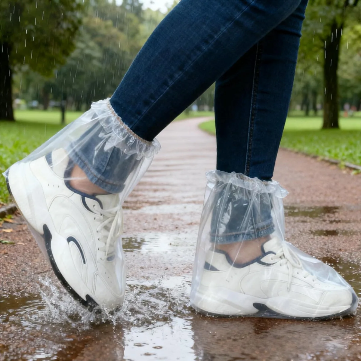 Namyoo Waterproof Shoe Covers 10 Pairs Clear 24g — product photo