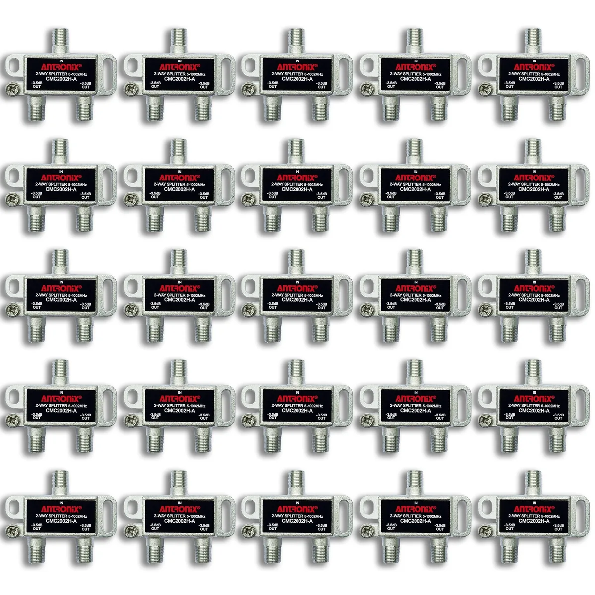 Antronix Antronix CMC2002H-A 2-Way Coax Splitter 5-1002MHz 25 Pack — product photo