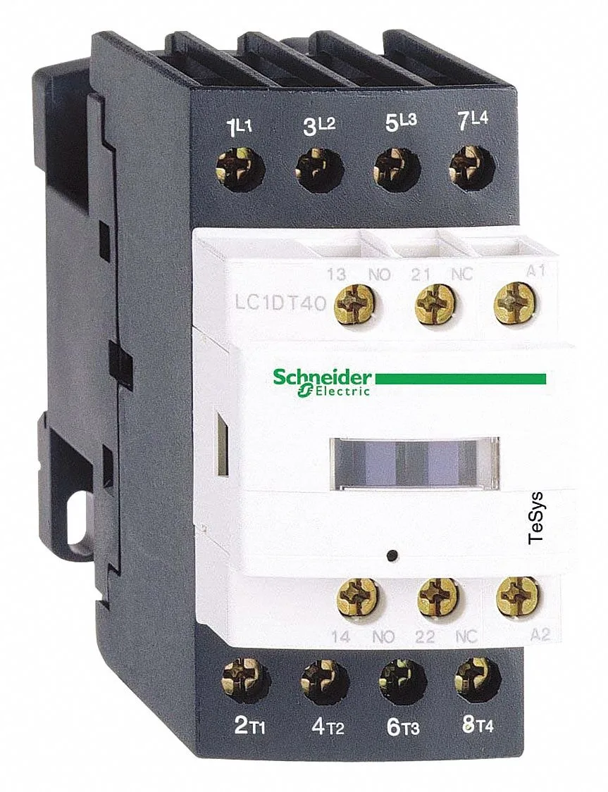 Schneider Electric Schneider Electric LC1DT40G7 IEC Magnetic Contactor 4P 120V AC 40A — product photo