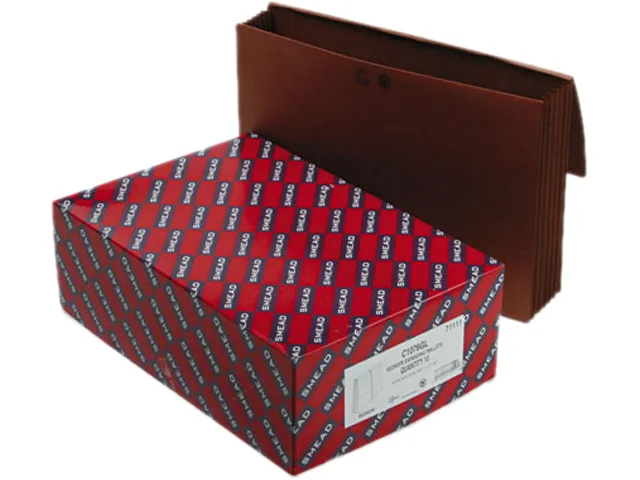 Smead Smead 71111 Expansion Wallet Red 5.25 in 10 Box — product photo