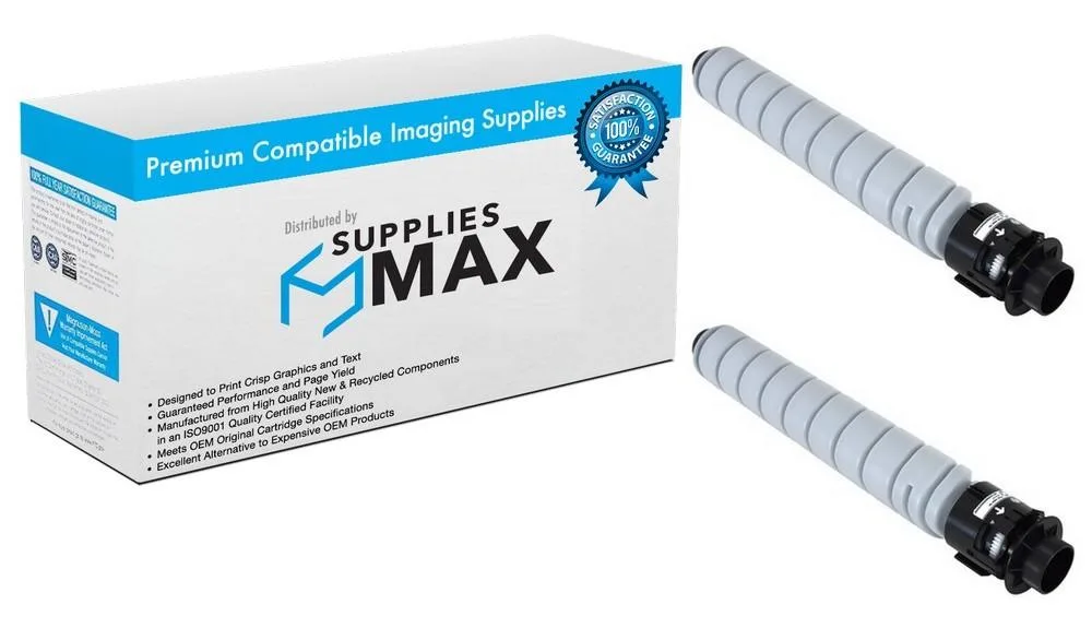 SuppliesMax SuppliesMax Ricoh 842279_2PK Compatible Black Toner Cartridge 2-Pack 33000 Pages — product photo