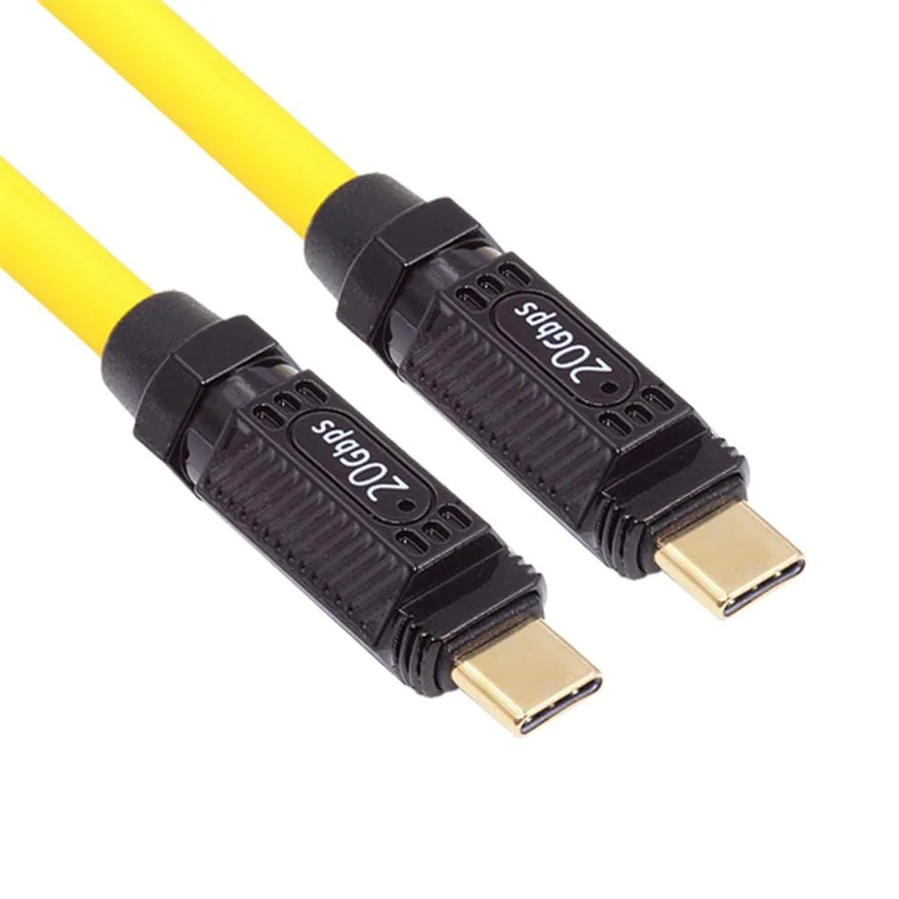 Vszerda Vszerda High Flex Ultra Soft Silicone 140W USB-C USB4 Cable 20Gbps 8K Type-C Male to Male 20cm — product photo