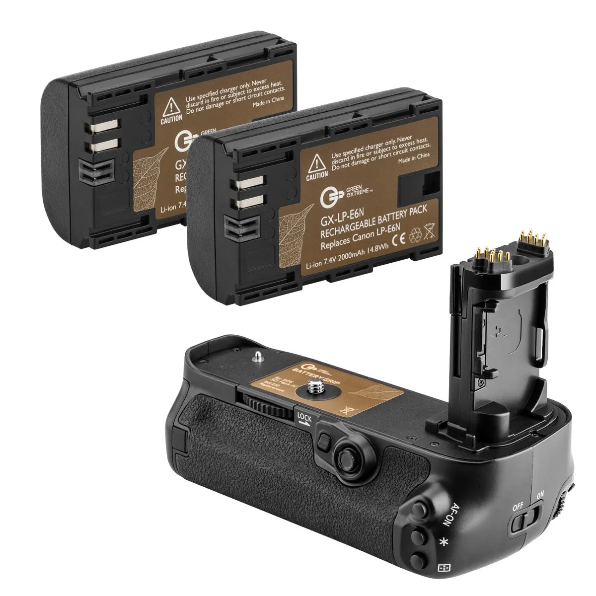 Green Extreme Battery Green Extreme BG-E20 Battery Grip for EOS 5D Mark IV with 2 LP-E6N Batteries — product photo