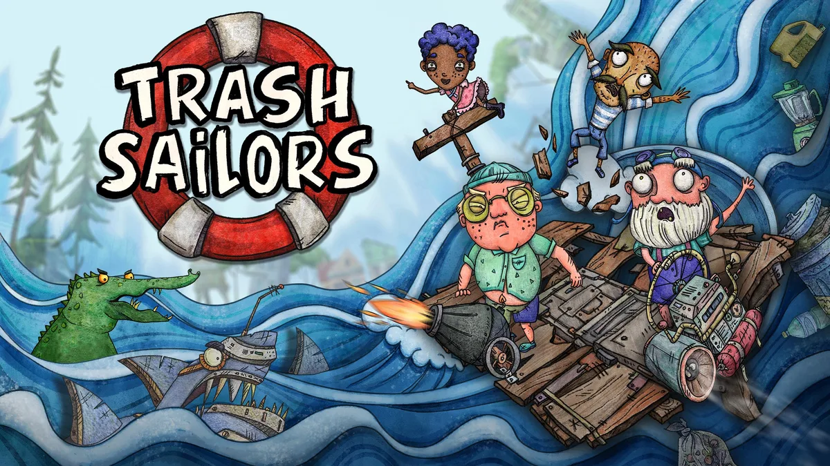 tinyBuild LLC tinyBuild LLC Trash Sailors PC Steam Online Game Code downloadable game — product photo