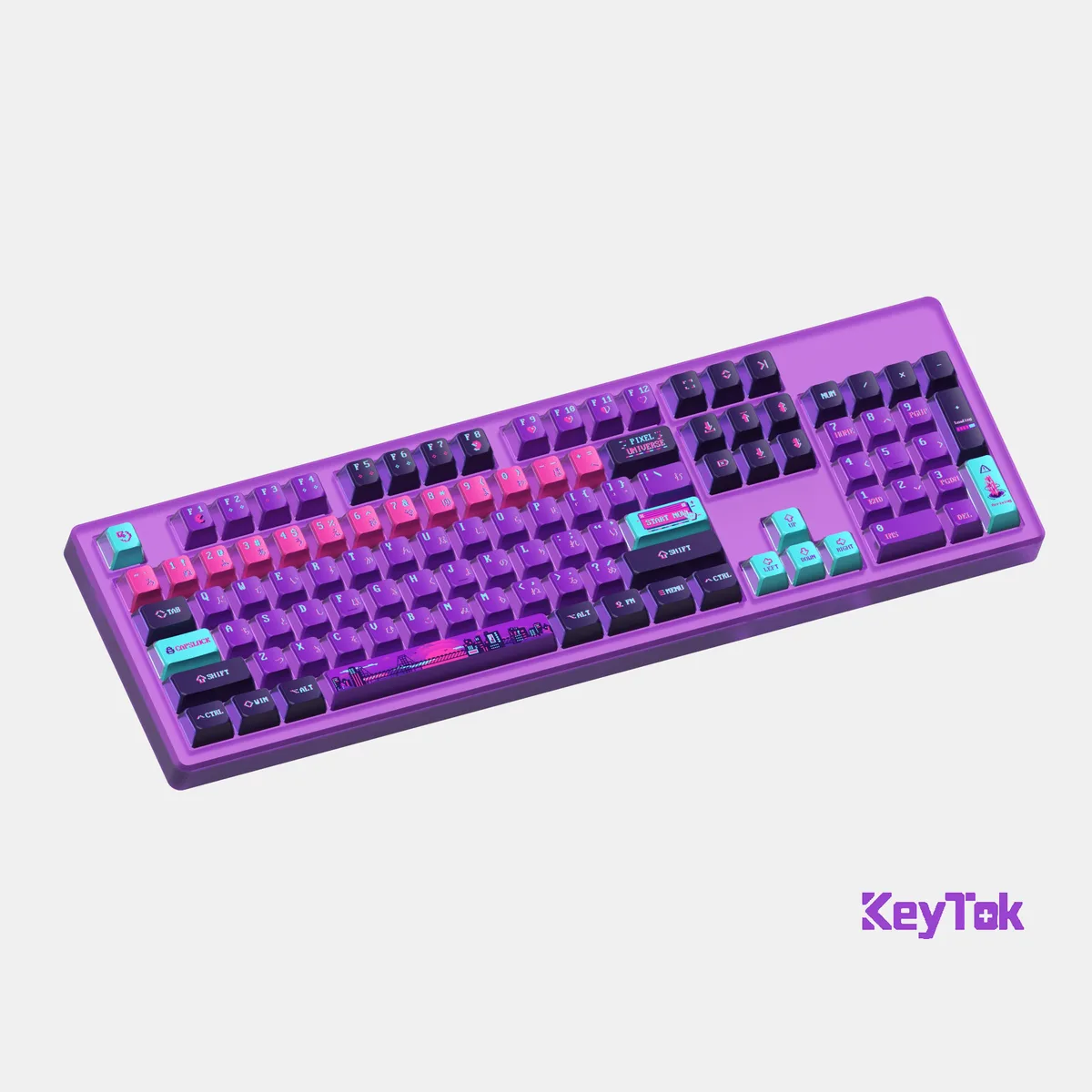 keytok keytok OEN KOL Pixel keycaps PBT 121 keys 61 67 68 75 84 87 98 108 — product photo