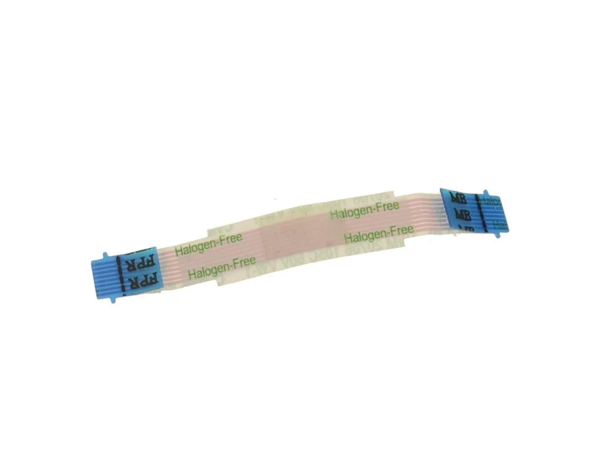 Thin flat ribbon cable with connectors at each end