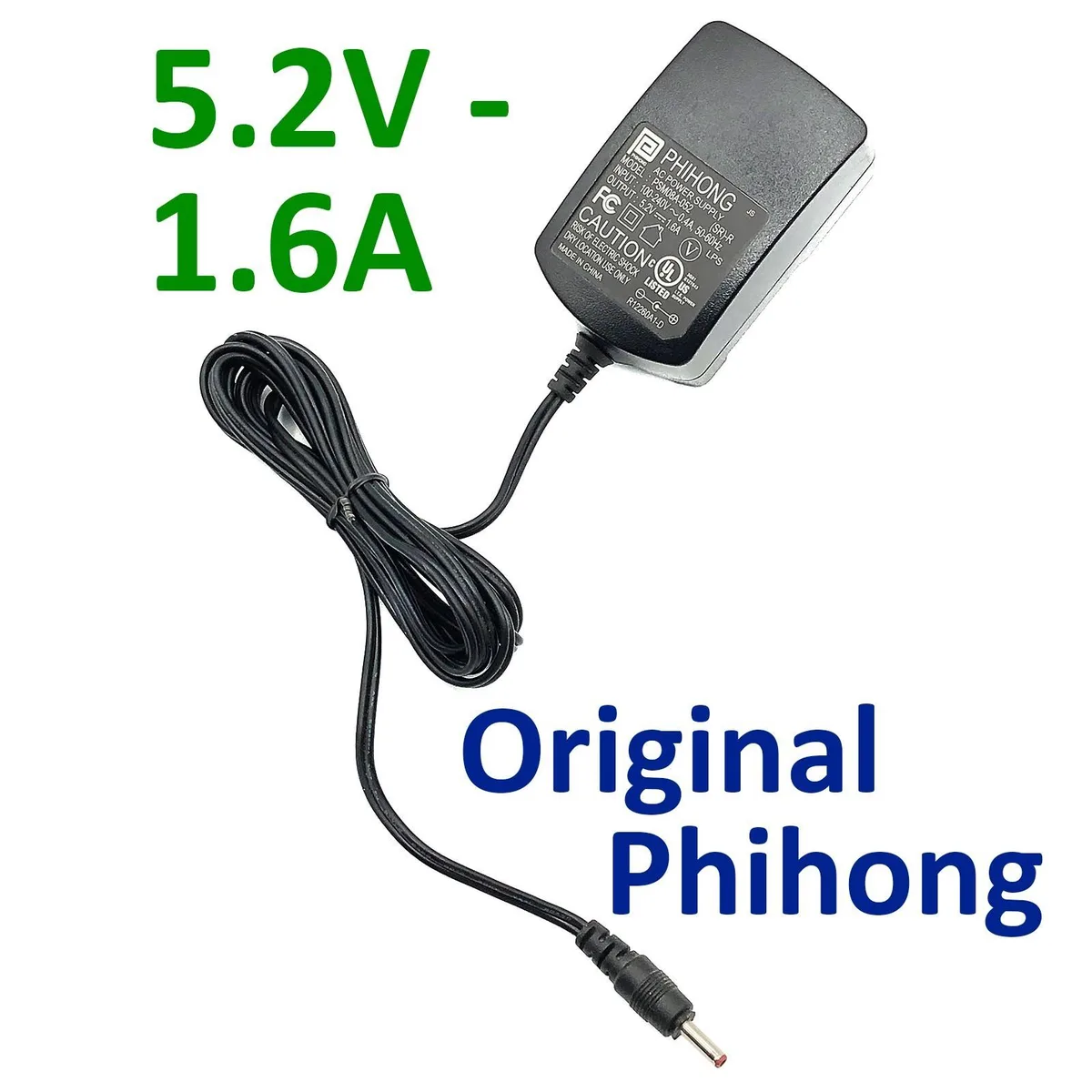 Phihong USA Inc. Phihong USA Inc. PSM08A-052 5.2V 1.6A power adapter — product photo