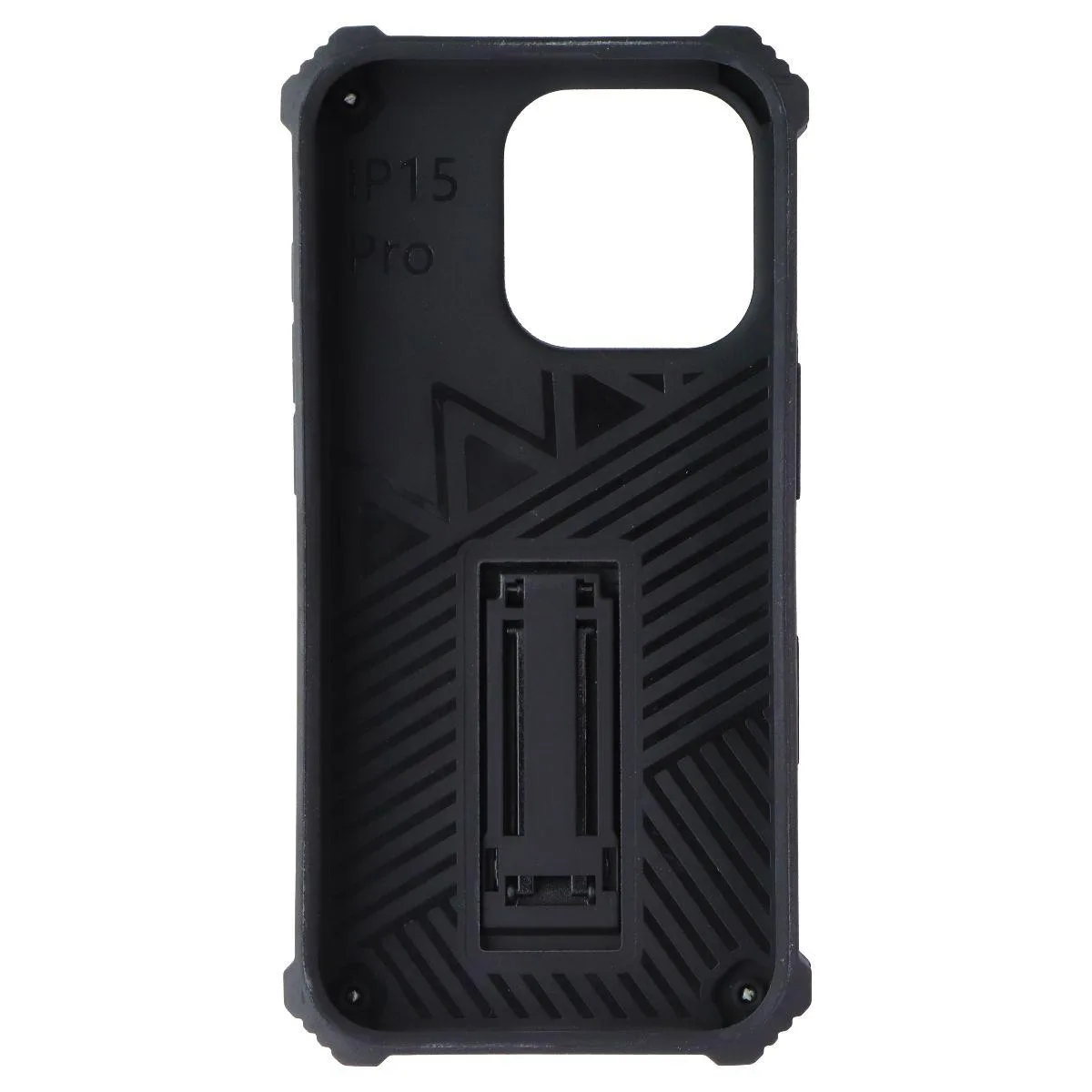 Mybat Mybat Sturdy Hybrid Case with Kickstand for iPhone 15 Pro Black — product photo