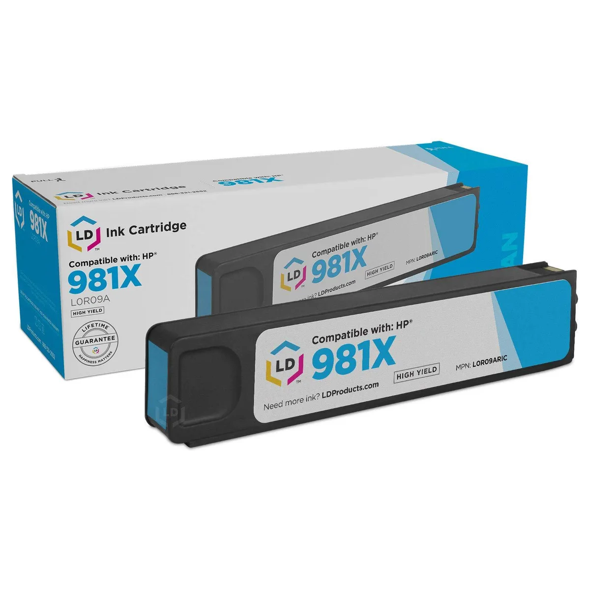 LD Products LD Products Ink Cartridge Replacement for HP 981X L0R09A High Yield Cyan — product photo