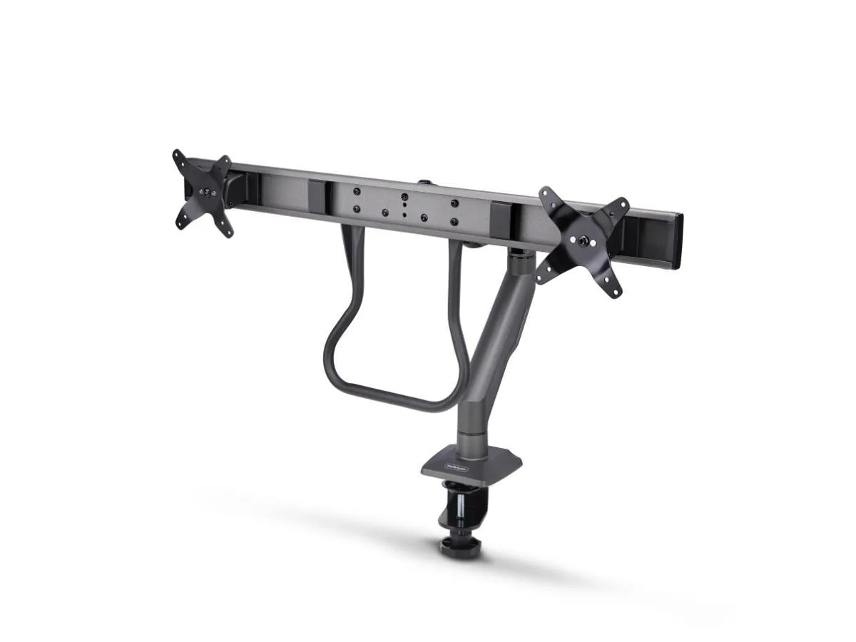 STARTECH STARTECH Dual Monitor Arm Crossbar 27in 33lb VESA 75/100 C-Clamp Spring monitor accessory — product photo