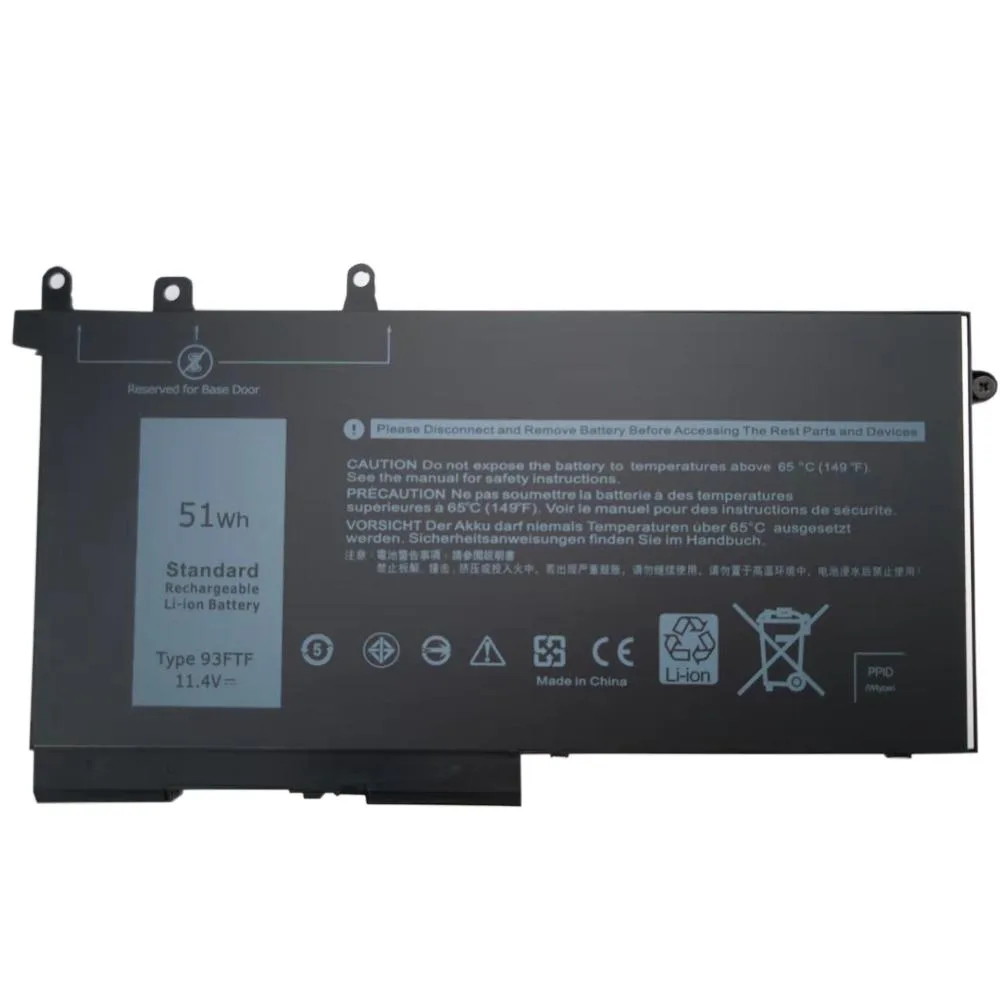 Damaite Damaite 51Wh 93FTF Laptop Battery for Latitude E5280 E5290 E5480 E5580 — product photo
