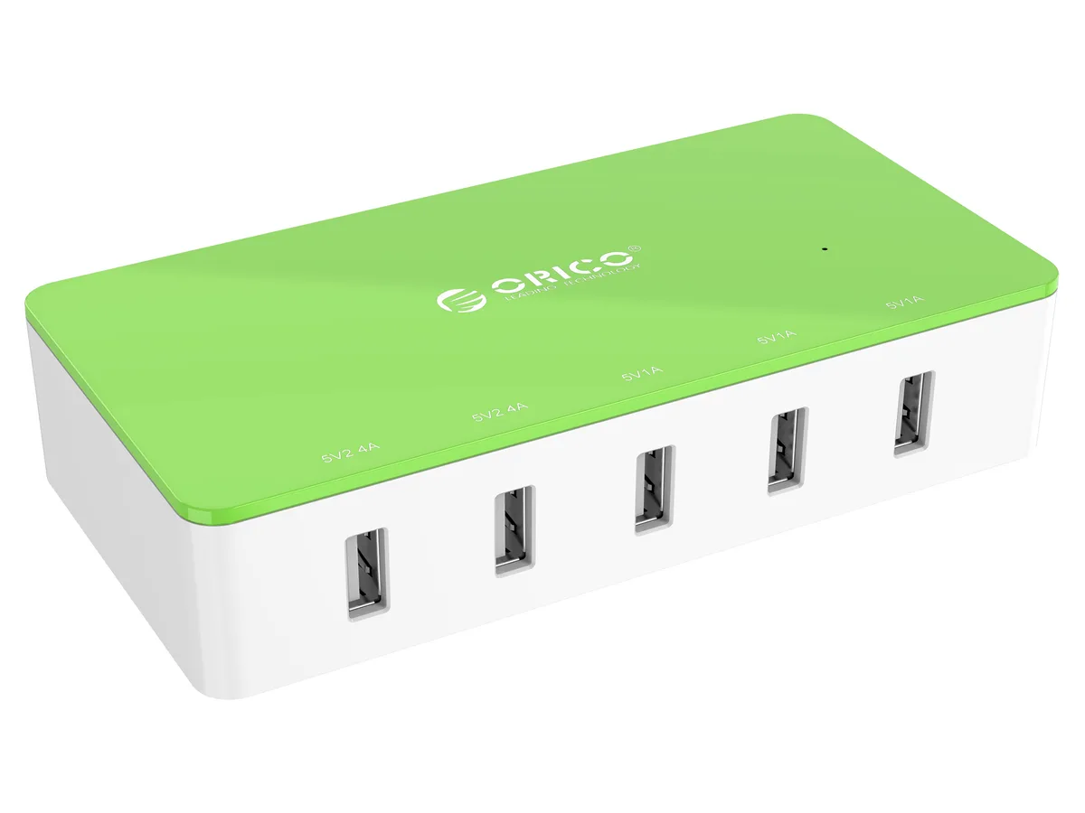 Orico Orico 5-Port Desktop USB Charger Green 30W — product photo