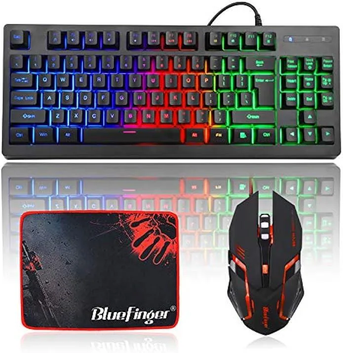 Ksin Ksin 87-key RGB Gaming Keyboard and Mouse Combo with Pad — product photo