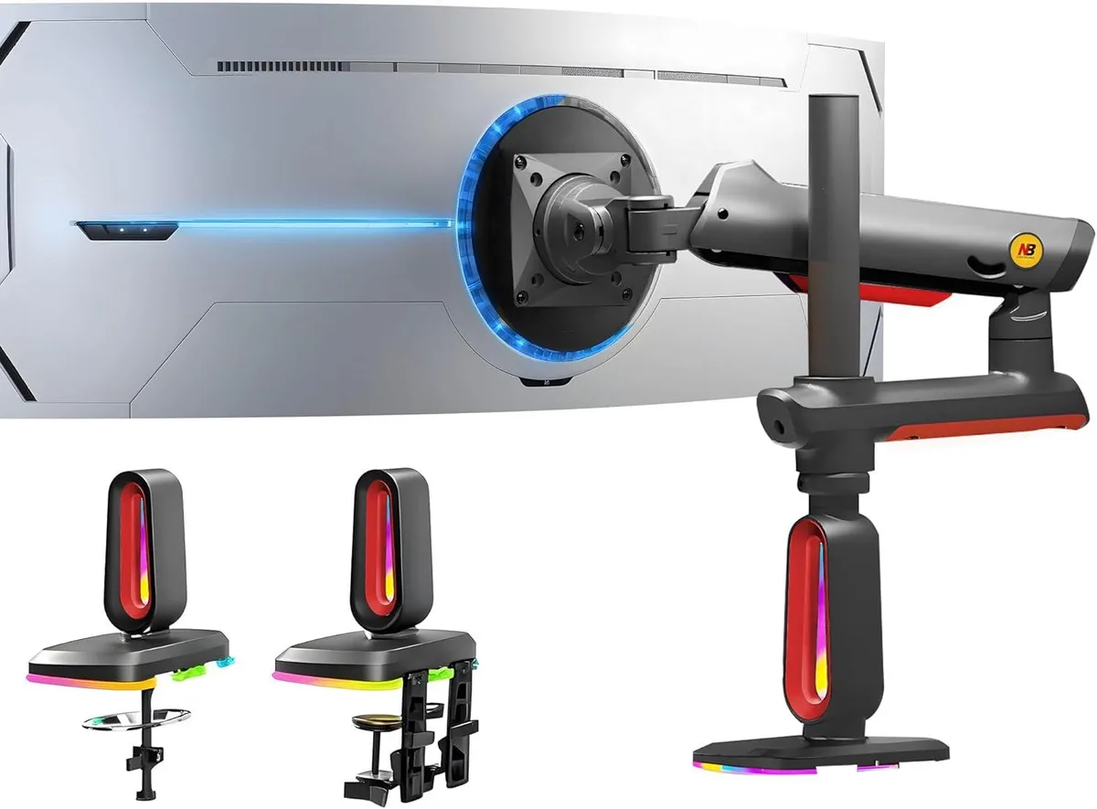 BFKK BFKK Extra Height Monitor Arm 32-60" 20 kg VESA 75/100 RGB Red — product photo