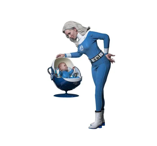 Hot Toys Hot Toys MMS823B Invisible Woman action figure 1/6 scale 30 cm — product photo