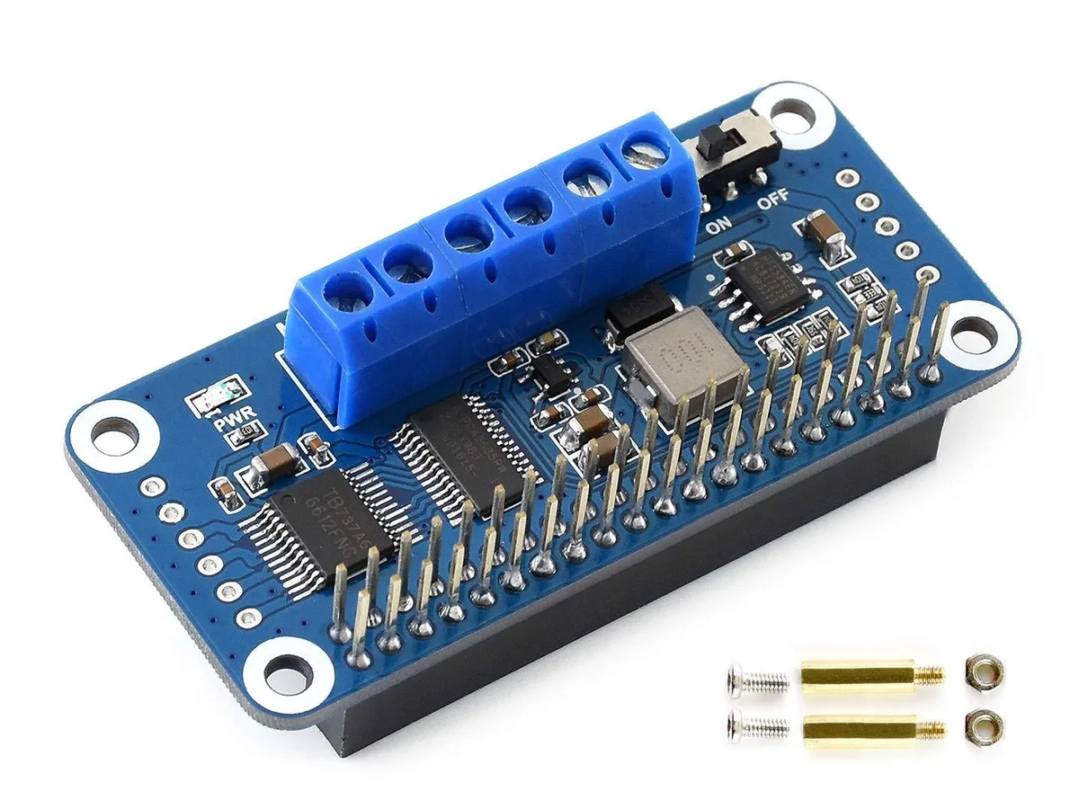 LORDWORLD LORDWORLD Motor Driver HAT PCA9685 TB6612FNG 12-bit PWM 32 Stackable I2C Development Board — product photo