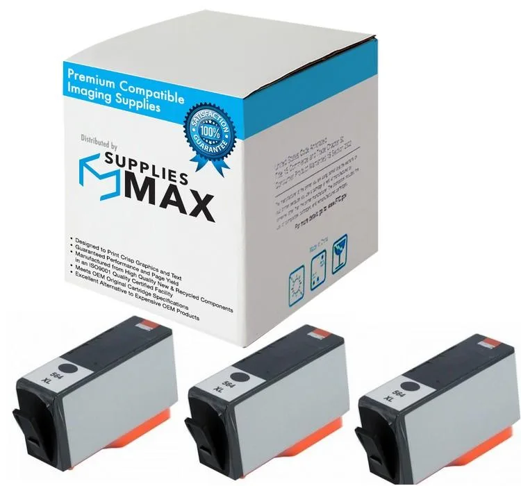 SuppliesMax SuppliesMax HP CR305BN Black Inkjet Cartridge 3-Pack 550 Pages — product photo