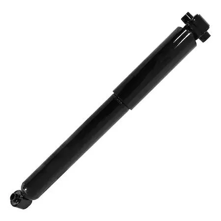Unity 255510 rear shock absorber, silver metal cylinder with piston rod