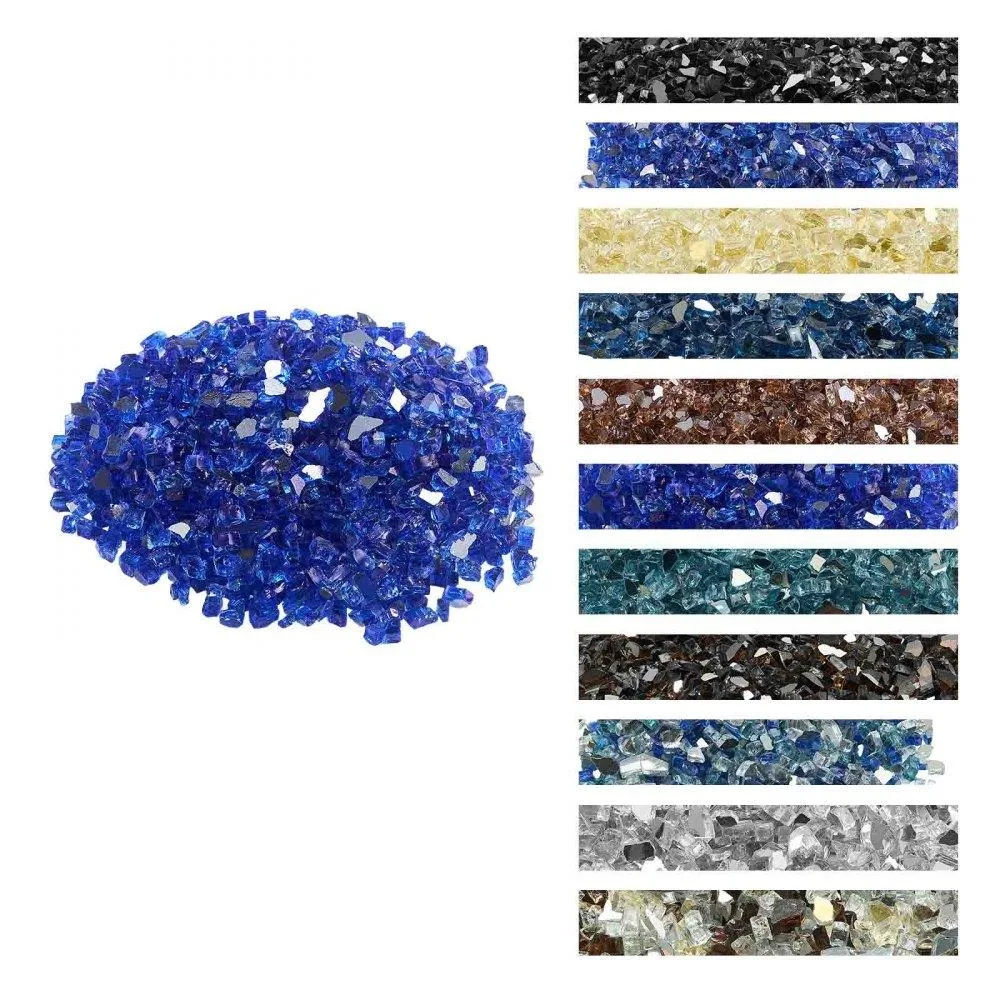 VEVOR VEVOR Fire Glass 10 lbs 4.5 kg 12.7 mm Cobalt Blue — product photo