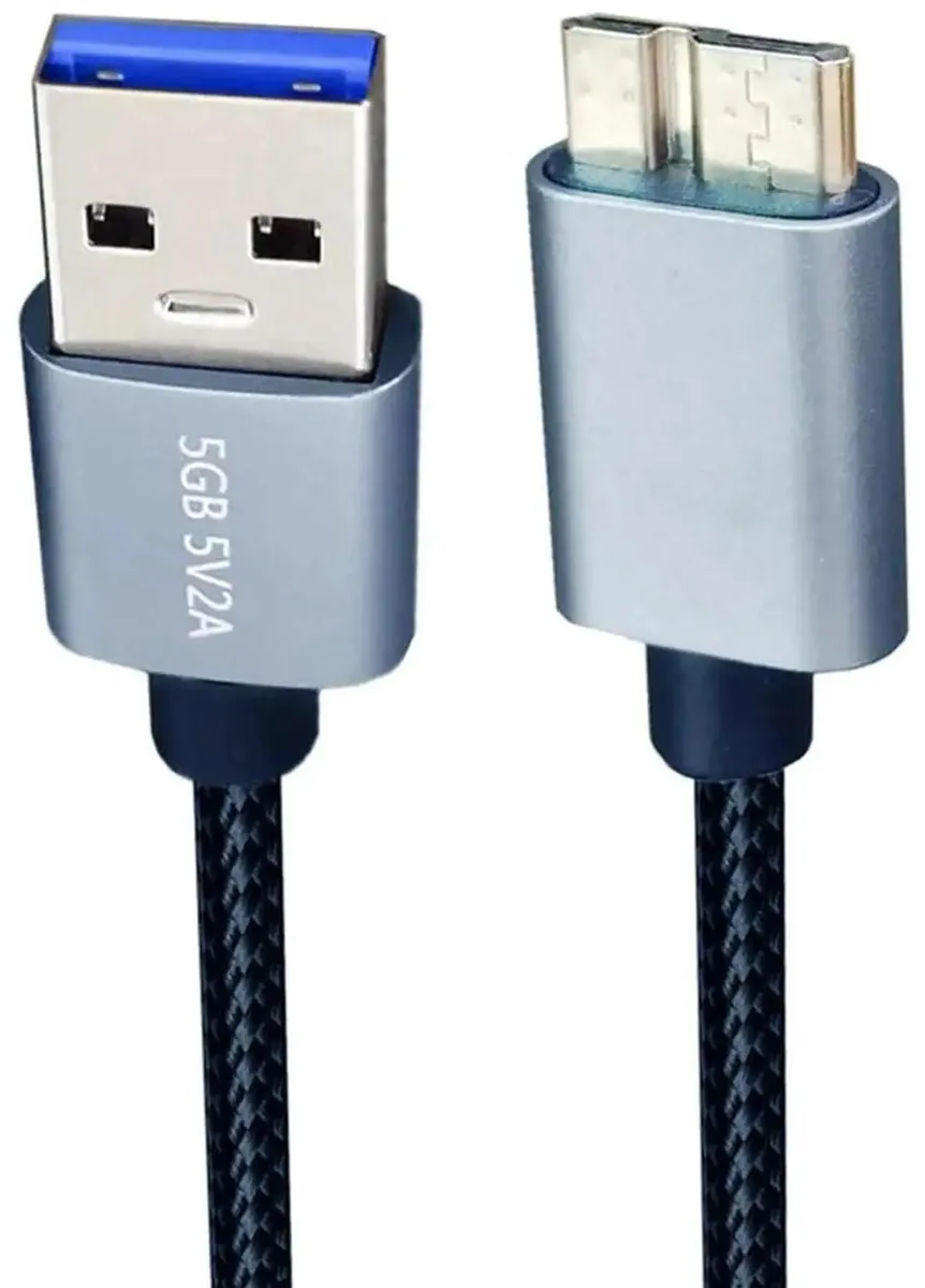 SMUGDESK SMUGDESK 0.98ft USB 3.0 Type-A to Micro B Cable Silver — product photo