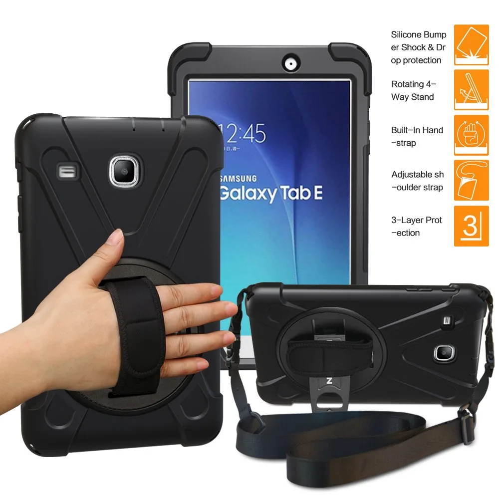 Werleo Werleo Galaxy Tab E 8.0 T377 Armor Rugged Case with Stand and Straps — product photo