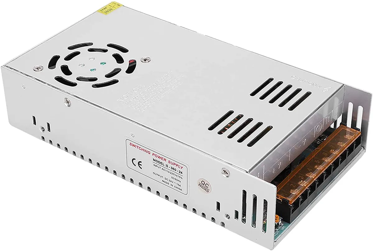 myVolts myVolts Reliable Radio S-360-24 24V 15A 360W power supply pink — product photo
