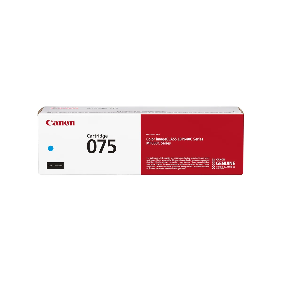 Canon Canon 075 Cyan Toner Cartridge 6364C001 toner cartridges (genuine brands) — product photo