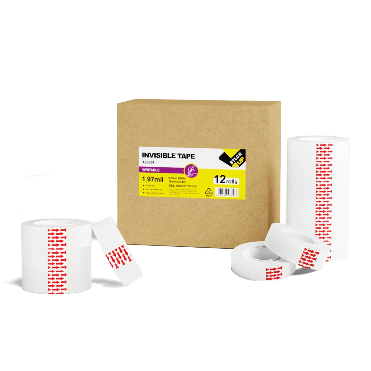 STICK UP AZ3610-02 Tape 12 Rolls 0.75 x 1000 Inches — product photo