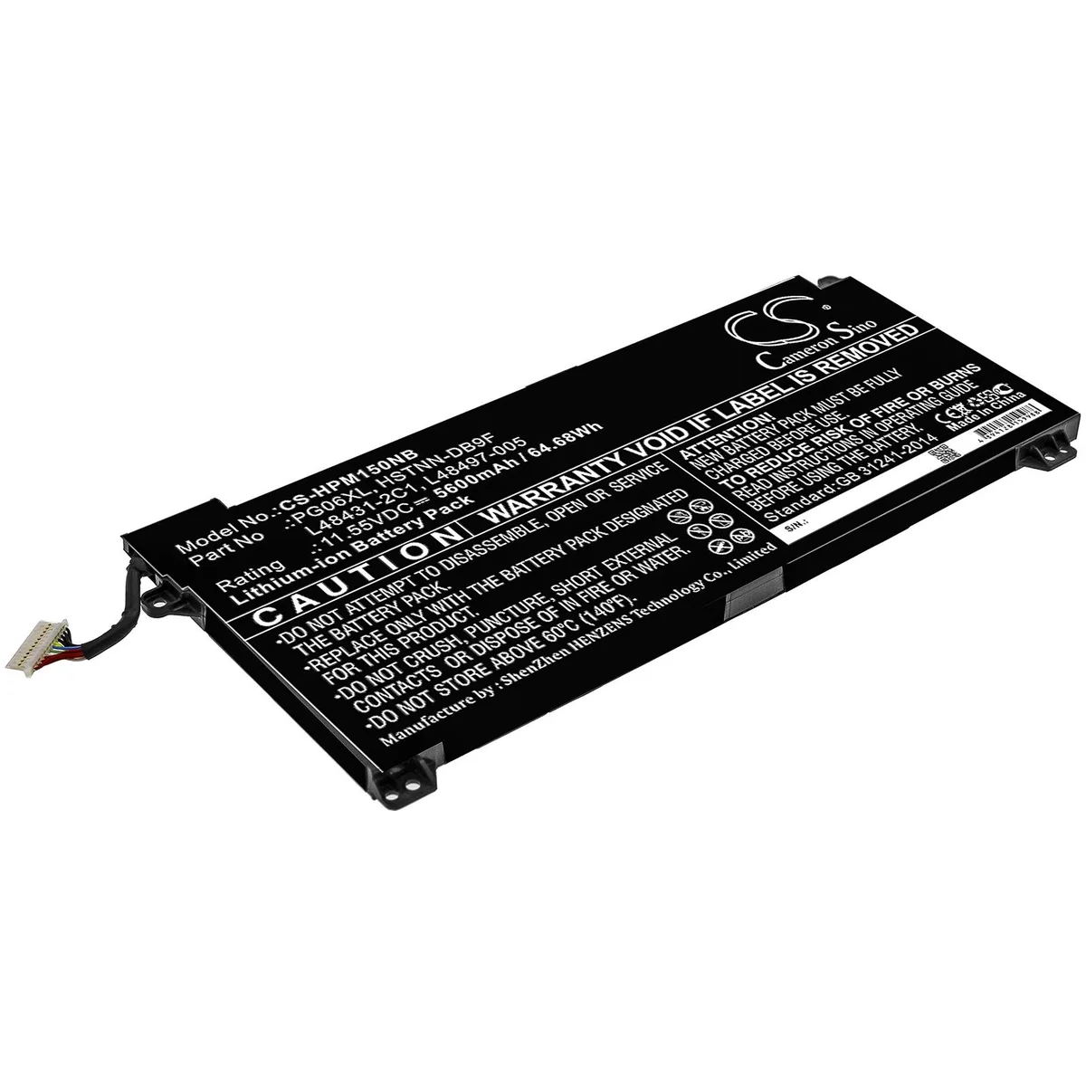 Cameron &amp; Co Cameron &amp; Co DS-CS-HPM150NB laptop battery 5.6 Ah — product photo