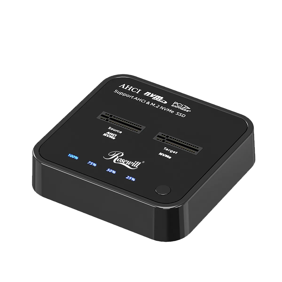 Rosewill Rosewill RS-N2-CL Dual Bay M.2 NVMe Duplicator drive enclosure — product photo