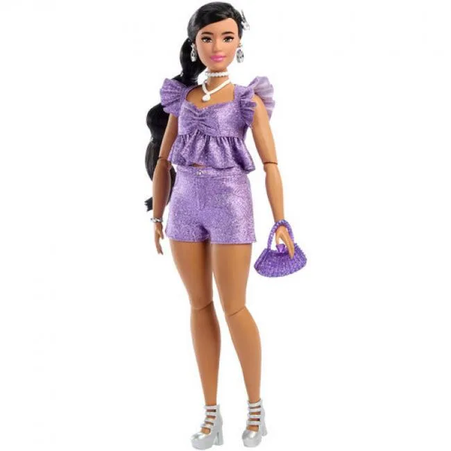 Barbie Barbie JFP43 Deluxe Style Doll with Metallic Purple Outfit &amp; Accessories — product photo