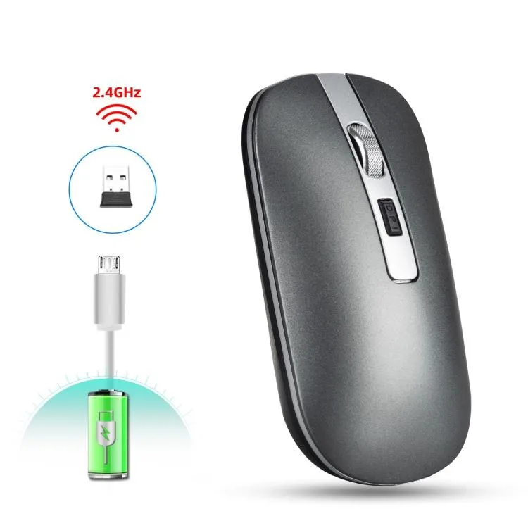 allentian allentian wireless mouse M30 grey 2.4G 500mAh 800/1200/1600 DPI — product photo