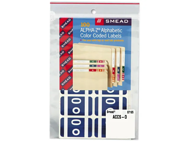 Smead Smead 67185 Label Letter O Dark Blue 100 Pack — product photo