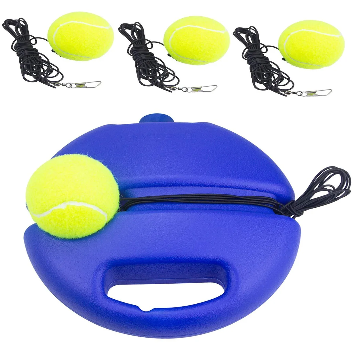 Tennis Rebound Ball & Trainer Kit with 4 Balls & 4 Elastic Ropes — product photo