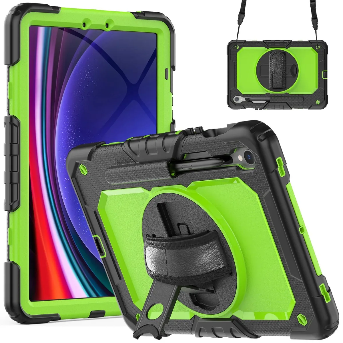 Timoom Timoom Heavy Duty Case 10.9/11" GreenPC 360° Stand Strap — product photo