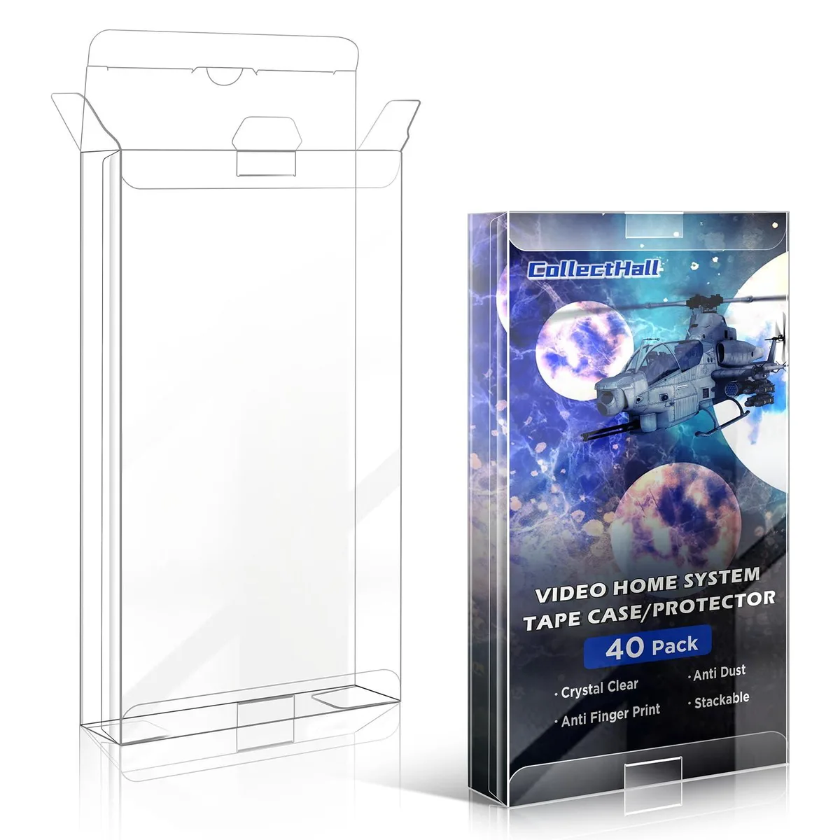 CollectHall VHS Tape Protectors 40 Pack Camcorder Media — product photo