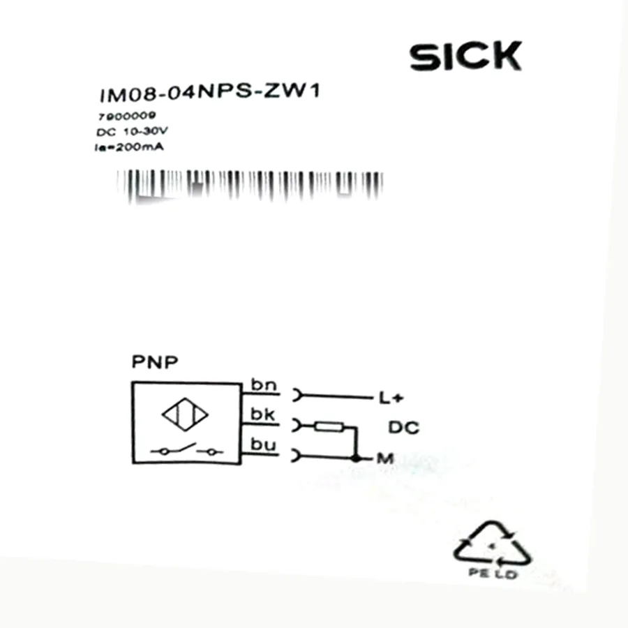 Sick SICK IM08-04NPS-ZW1 M8 4mm PNP inductive sensor — product photo