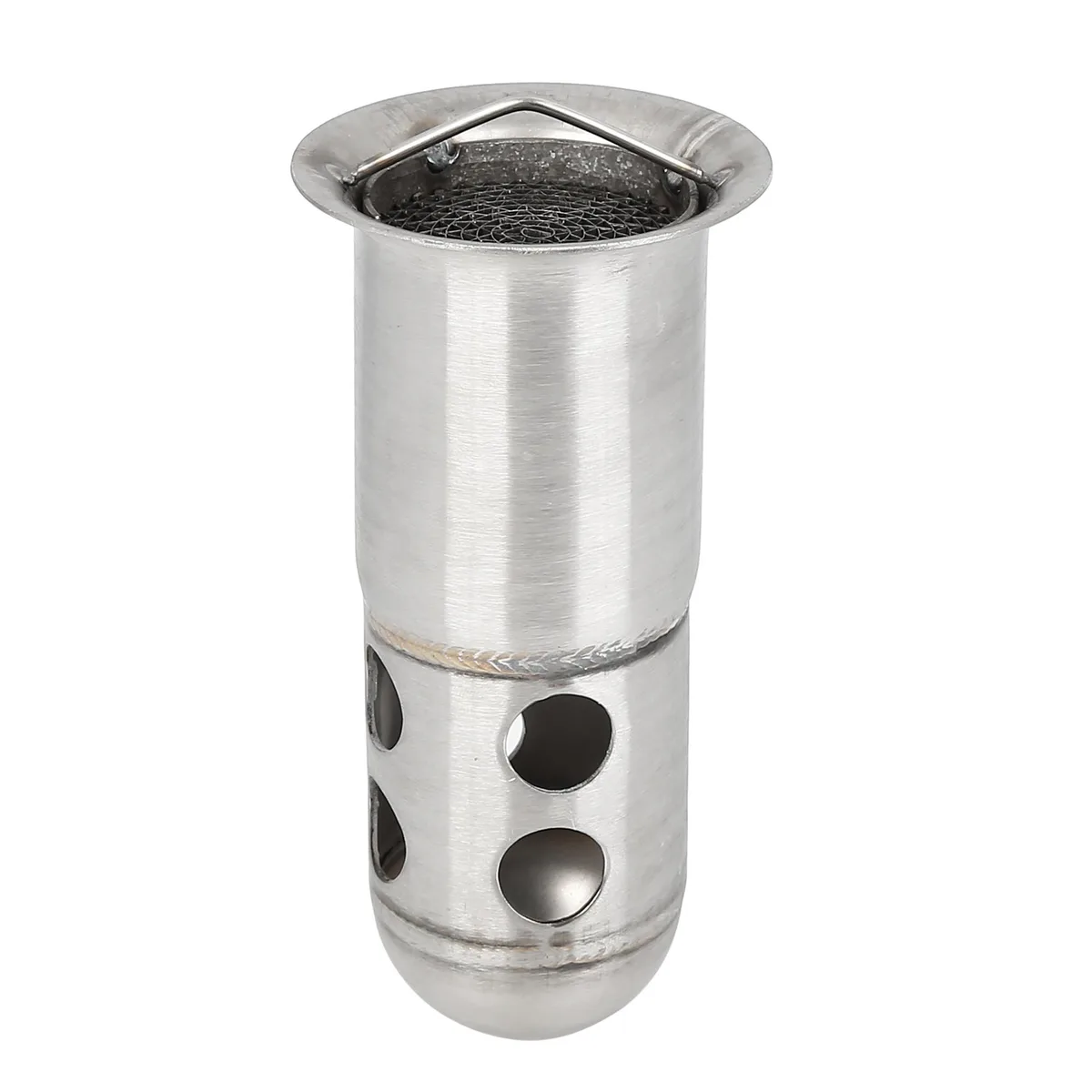 Unique-Bargains Unique-Bargains 58mm Exhaust Baffle 125mm Silver Tone — product photo
